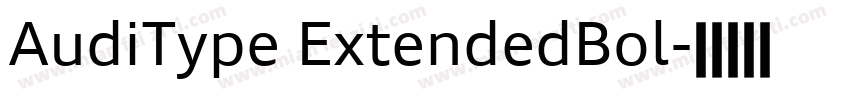 AudiType ExtendedBol字体转换